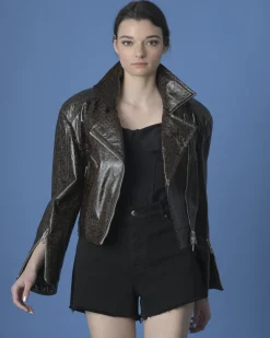 La Piscine Paris Veste raccourcie en cuir Drôme*Femme Blousons & Vestes