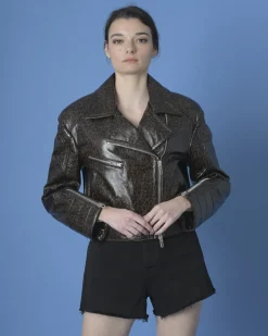 La Piscine Paris Veste raccourcie en cuir Drôme*Femme Blousons & Vestes