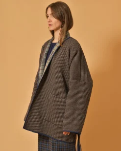 La Piscine Paris Veste réversible en laine mélangée à imprimé Chloé Stora*Femme Blousons & Vestes