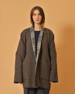La Piscine Paris Veste réversible en laine mélangée à imprimé Chloé Stora*Femme Blousons & Vestes