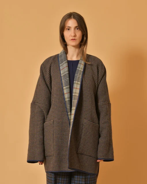 La Piscine Paris Veste réversible en laine mélangée à imprimé Chloé Stora*Femme Blousons & Vestes