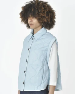 La Piscine Paris Veste sans manche e clair T_Coat*Femme Blousons & Vestes