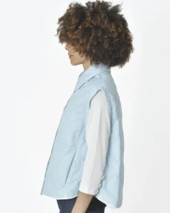 La Piscine Paris Veste sans manche e clair T_Coat*Femme Blousons & Vestes