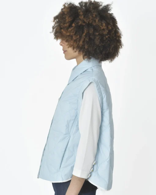 La Piscine Paris Veste sans manche e clair T_Coat*Femme Blousons & Vestes