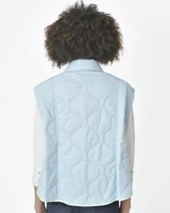 La Piscine Paris Veste sans manche e clair T_Coat*Femme Blousons & Vestes