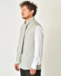 La Piscine Paris Veste sans manches avec écharpe amovible Dior*Homme Blousons & Vestes