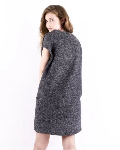 La Piscine Paris Veste sans manches en lurex argent Momoni*Femme Blousons & Vestes