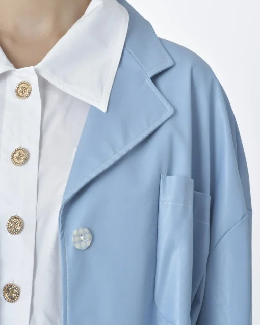 La Piscine Paris Veste simili cuir clair Avn*Femme Blousons & Vestes|Costumes