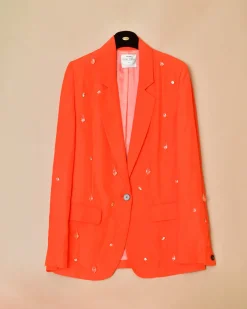 La Piscine Paris Veste tailleur ornée de perles Forte-Forte*Femme Blousons & Vestes