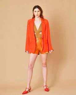 La Piscine Paris Veste tailleur ornée de perles Forte-Forte*Femme Blousons & Vestes
