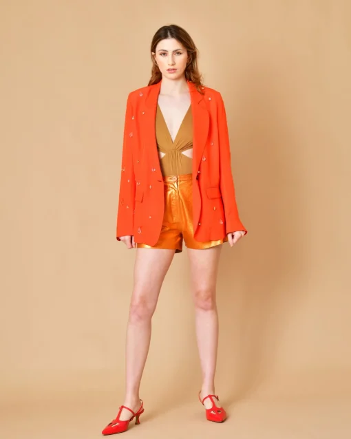 La Piscine Paris Veste tailleur ornée de perles Forte-Forte*Femme Blousons & Vestes