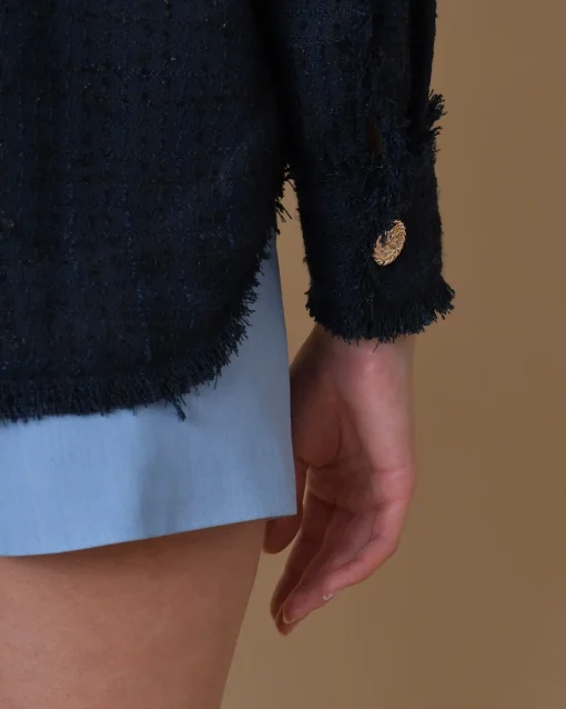 La Piscine Paris Veste tweed à col chemise Edward Achour*Femme Blousons & Vestes