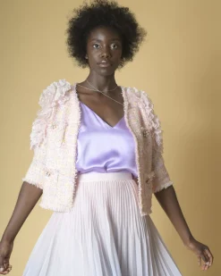 La Piscine Paris Veste tweed à fils et ornements Edward Achour*Femme Blousons & Vestes
