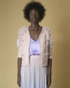 La Piscine Paris Veste tweed à fils et ornements Edward Achour*Femme Blousons & Vestes