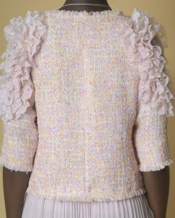 La Piscine Paris Veste tweed à fils et ornements Edward Achour*Femme Blousons & Vestes