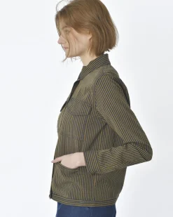 La Piscine Paris Veste type chemise à rayures Chloe Stora*Femme Blousons & Vestes