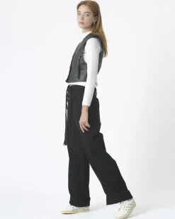 La Piscine Paris Veston sans manches en cuir McQ Alexander McQueen*Femme Blousons & Vestes